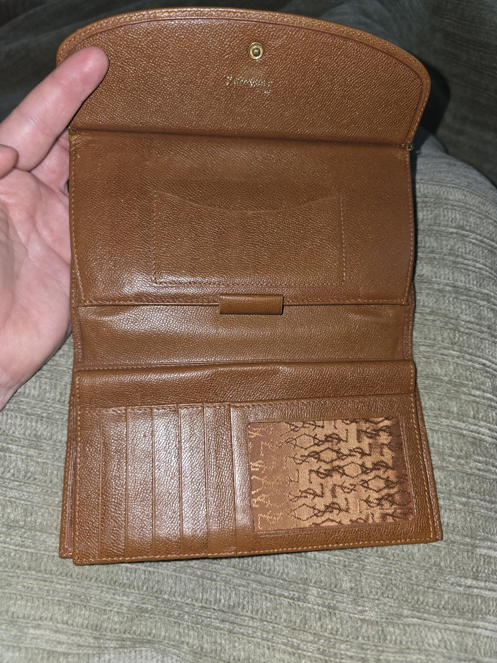 Yves Saint Laurent Vintage Tan Leather Wallet - Picture 3 of 14